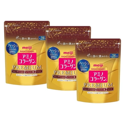 Anti-aging Pure Fish Collagen Powder PREMIUM Skin Hair Nails 28 Days Set of 3 - Image 1 of 4