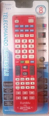 Telecomando TV Universale Euroblu 8 Dispositivi - Immagine 1 di 3