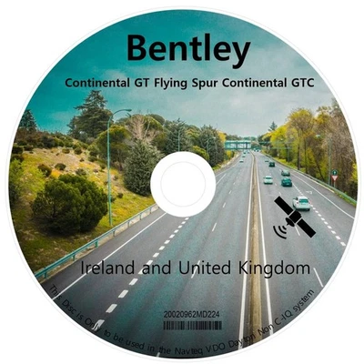 BENTLEY Continental GT , Flying Spur, GTC - CD 2015 SAT NAV DISC MAP UPDATE - Image 1 of 4