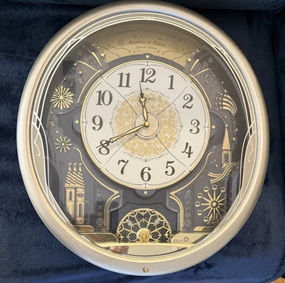 Seiko QXM239ARH Melodies In Motion Wall Clock Metallic - Image 1 of 4