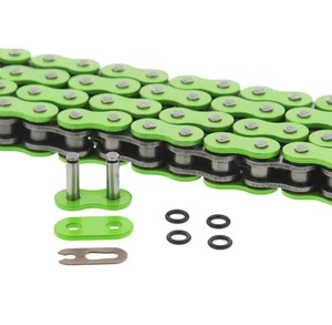 1990-1992 KTM 250 MX / 1990 KTM 250 Enduro Green Non O Ring Chain 520X116L - Imagen 1 de 3