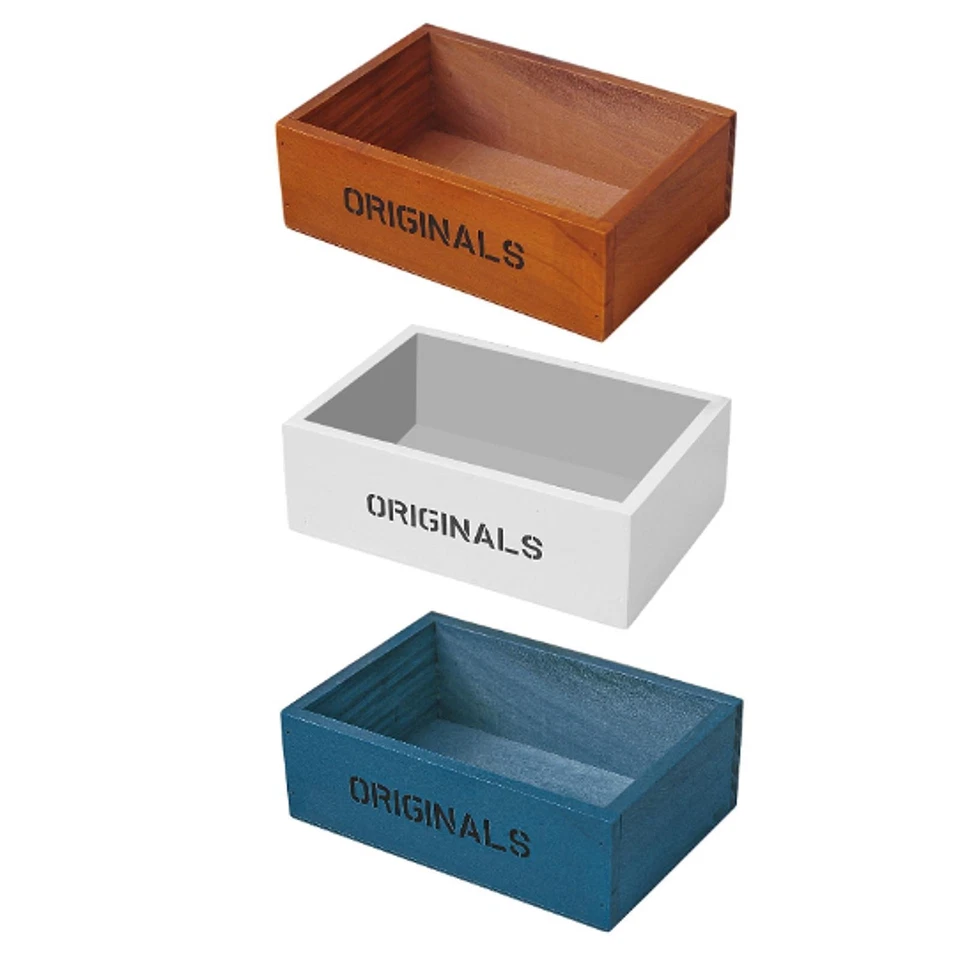 Wooden Box Organizer Storage Tray Shelves Cabinet Laundry Holder for Cosmetic - Image 1 of 1