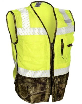 Colete de segurança camuflado Kishigo 1523 resistente alta visibilidade classe 2 carvalho musgoso, 2XL - Imagem 1 de 4
