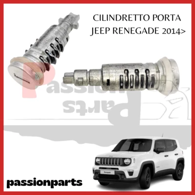 SERRATURA PORTA JEEP RENEGADE DAL 2014 PER CHIAVE PIATTA NOTTOLINO CILINDRETTO - Immagine 1 di 4