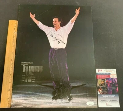 BRIAN BOITANO FIGURE SKATER SIGNED AUTO 11X14.5" CARDBOARD POSTER JSA/COA 62021 - Image 1 of 4