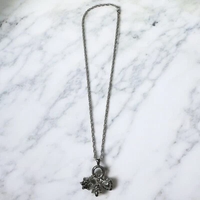 Talbots Invierno Copo de Nieve Corazón Campana Dijes Collar 24" Nuevo Foto 1 de 4