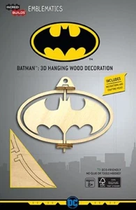 INCREDIBUILDS - Batman 3D Hanging Wooden Model NEW *FREE P&P* - Imagen 1 de 1