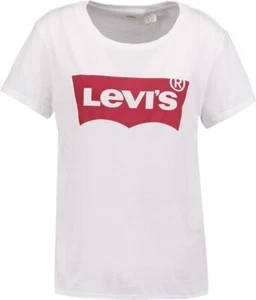 LEVI´S Damen T-Shirt - der Klassiker - Gr. S - Shirt Oberteil Weiß Rot Levis Top - Bild 1 von 1