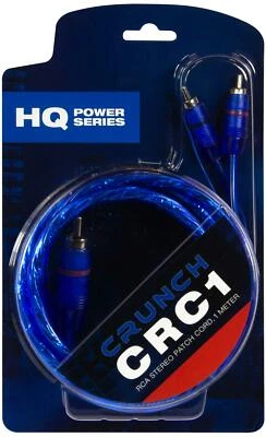 Cavo RCA CRUNCH CRC1 1 m Cavo stereo RCA di alta qualità intrecciato - Immagine 1 di 4