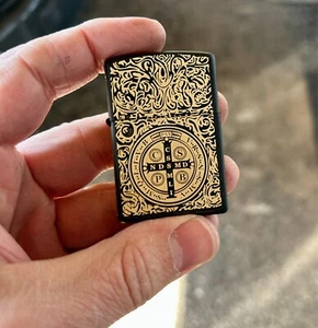 Constantine Black Zippo Lighter | Black Zippo | Made In US | Four Side Engrave - Picture 1 of 5