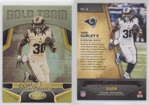 2016 Certified Gold Team Mirror Gold /25 Todd Gurley II #3