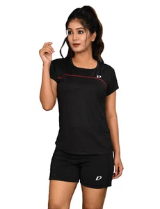 Ladies Gym Fitness T-Shirt Activewear Relax Sports Running Yoga T-Shirt - Picture 1 of 14