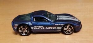 Matchbox Mattel 2003 Chevy Corvette Chevrolet Vette Police Car Blue Hot Wheels 