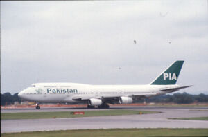 M16 K64 slide B.747-367 AP-BFU of Pakistan International @MAN in 2000