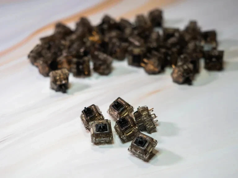Lubed and Filmed Gateron Ink Black V2 Linear switches (90 Pack) - Image 1 of 1