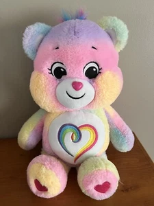 Care Bears TOGETHERNESS BEAR 15”Soft Stuffed Plush 2021 Care Bears Friend-EUC! - Picture 1 of 6