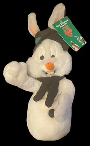 vintage 1998 bugs bunny snowman warner brothers new with tags plush - Picture 1 of 17