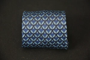 Etro Milano Silk Tie Blue Circles Geometric 1525RB - Picture 1 of 6