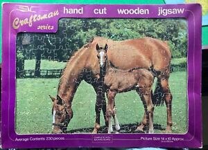 NEW HAND CUT WOODEN HORSE JIGSAW 230 PIECES CONDOR CRAFTSMAN SERIES
