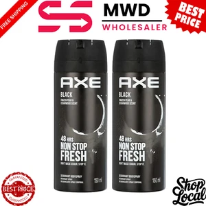 AXE Black Body Spray for Men 5oz 2 Pack 48 Hr Deodorant Fragrance w/ Clean Scent - Picture 1 of 4