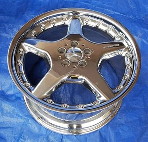 Mercedes AMG CL500 S600 430 S55 19x9.5 NEW Chrome BBS Rear Wheel Rim A2154000102 - Picture 1 of 10