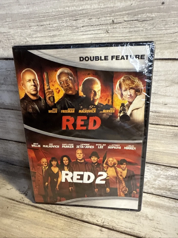NEW! Red/Red 2 (DVD) Sealed Bruce Willis, Helen Mirren, John Malkovich Good Time - Image 1 of 4