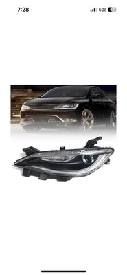 Faro halógeno compatible con Chrysler 200 200c 2015 2016 2017 con LED DRL... Foto 1 de 4