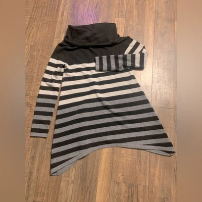 Saks пятый капот шеи кашемир свитер в полоску осени y2k инди средний дизайнер - Изображение 1 из 3