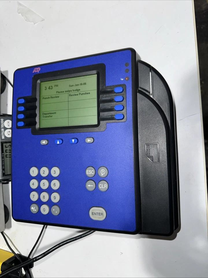 ADP MODEL 4500 DIGITAL EMPLOYEE ETHERNET TIME CLOCK - Image 1 of 4