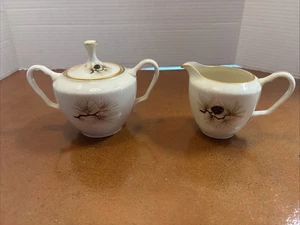 Lenox PINE CREAMER & ZUCCHERINO con COPERCHIO W-331 come nuovo solo esposto - Foto 1 di 8