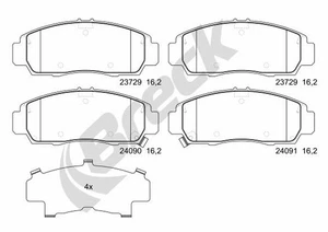 BRECK Scheibenbremsbelagsatz 237290070100 - Bild 1 von 1
