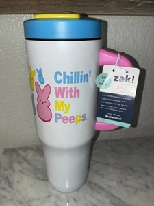 Zak Steel Tumbler 40 Oz Pastellfarben Selten Neu Chillin With My Peeps - Bild 1 von 8