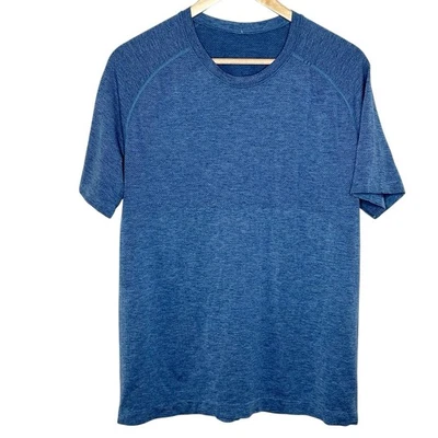 Lululemon Metal Vent Tech Short Sleeve Shirt Blue Mens Size M Athletic Active - Image 1 of 4