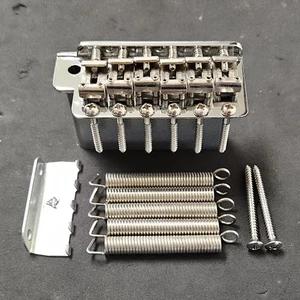 Old Fender USA Vintage 57 61 62 Reissue TREMOLO BRIDGE Strat - PAT PEND Saddles - Picture 1 of 10