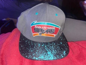Mitchell & Ness San Antonio Spurs Retro Style Hardwood Classics Snapback Hat Cap - Picture 1 of 3