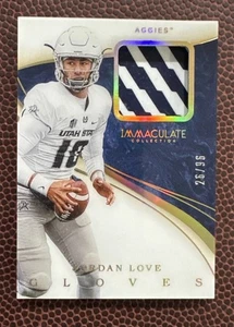 2020 Panini Immaculate Collegiate Jordan Love RC Rookie Patch Gloves /96 Packers - Picture 1 of 11