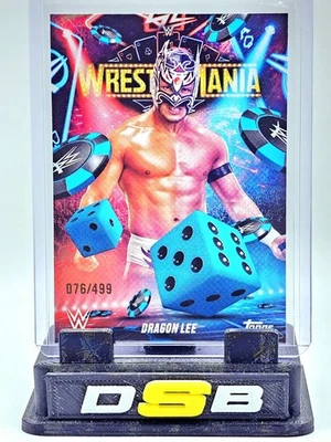 2025 Topps WWE World Wrestlemania 41 Exclusive Blue Dragon Lee 076/499 - Image 1 of 2