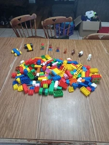 Lego Duplo Pieces And Mega Block, Minifig Building Blocks Wheels -Over 75 pieces - Picture 1 of 8