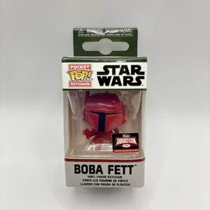 Funko Pocket Pop Keychain Boba Fett Red Target Con Exclusive 2022 Star Wars NEW - Picture 1 of 6