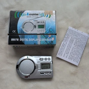 Steepletone MW/FM Alarm Clock Digital Display Clock Radio STCR305 Travel Sized - Picture 1 of 6