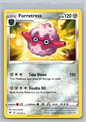 Forretress #114/185 SWSH04: Vivid Voltage Rare - Pokemon Cards F57 - Image 1 of 2