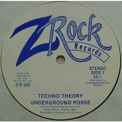 Underground Posse - Techno Theory (Vinyl 12" - 1989 - US - Original) - Bild 1 von 2