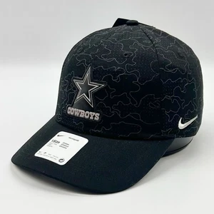 Dallas Cowboys Nike Heritage86 Hat Black Camo Strapback Cap NFL One Size - Picture 1 of 8