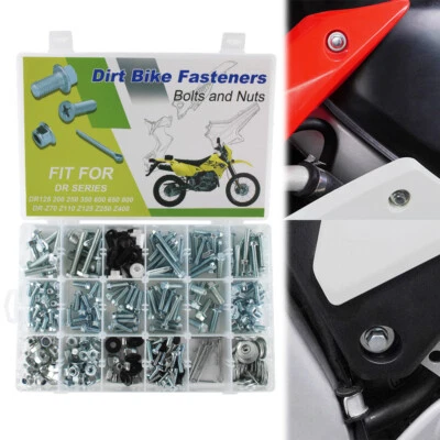 330pcs Fairing Body Bolt Kit Fit For SUZUKI DR-Z250 2001-2012 DR-Z400 2000-2024 - Image 1 of 4