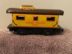MARX TIN TRAIN Union Pasific 3824 Caboose Car Made in USA Marx Lines - Picture 1 of 12