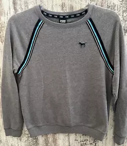 Victoria Secret PINK Women's Size S Gray Pullover Crew Neck Classic Sweatshirt - Picture 1 of 5