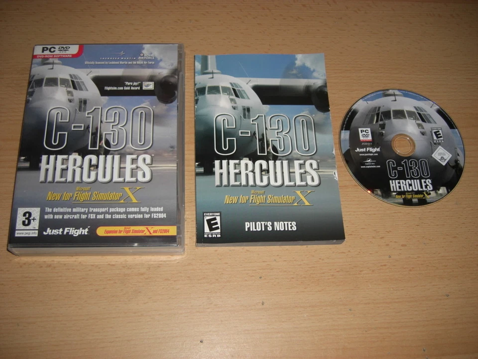 C-130 HERCULES Pc DVD Rom - Add-On Flight Simulator Sim X 2004 FSX FS2004 FS - Image 1 of 1