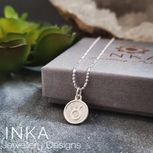 Inka 925 Sterling Silver 16" Necklace with Taurus Zodiac pendant - Picture 1 of 2
