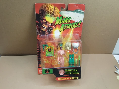 Vintage Trendmasters Inc. Mars Attacks Martian Spy Girl Action Figure New Cover