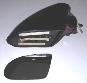 Espejo retrovisor eléctrico Camaro 93-02 negro brillante LH puerta lateral del conductor OEM - Imagen 1 de 11